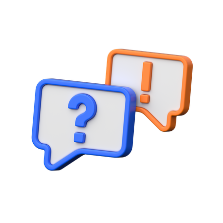 Ask Query  3D Icon