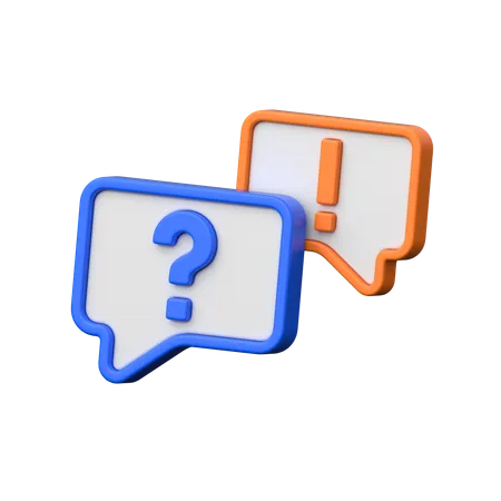Ask Query  3D Icon