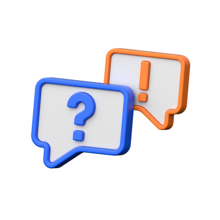 Ask Query  3D Icon