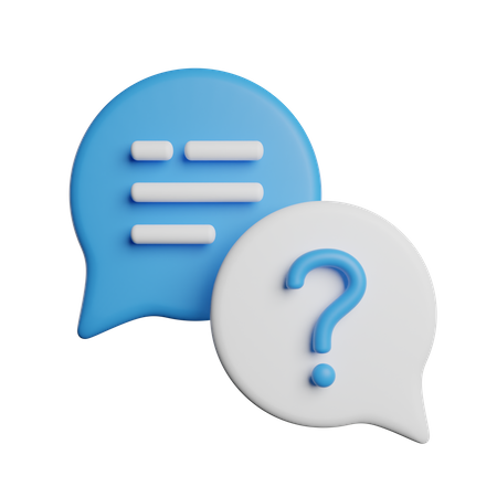 Ask Question 3D Icon