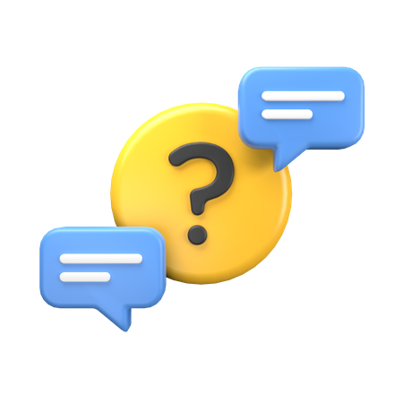 Asking And Answer  3D Icon