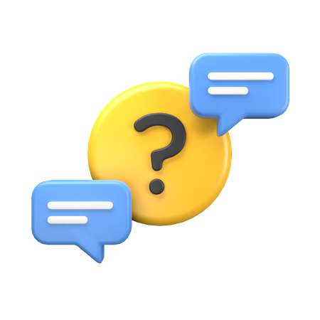 Asking And Answer 3D Icon