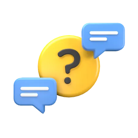 Asking And Answer 3D Icon