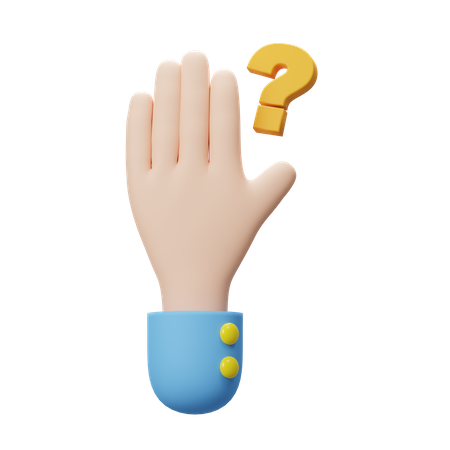 Asking Question  3D Icon