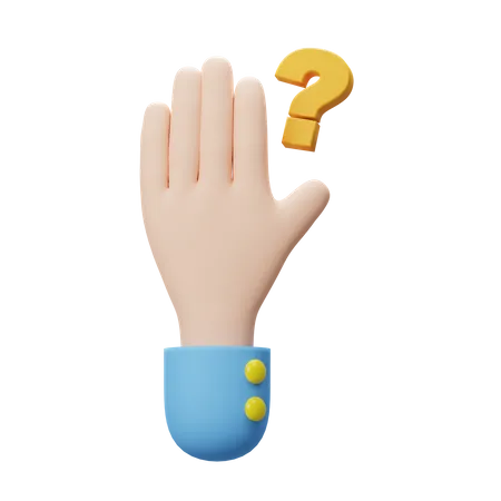 Asking Question  3D Icon