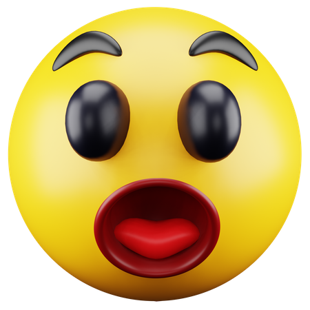 Emoji asombrado  3D Icon