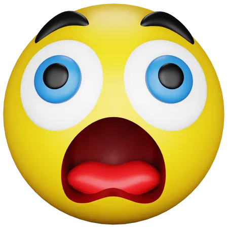 Emoji asombrado  3D Icon