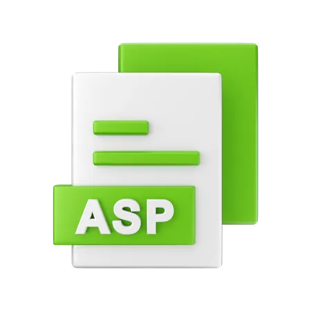 Asp File  3D Illustration