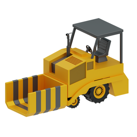 Asphalt paver  3D Icon