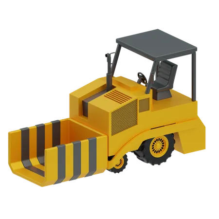 Asphalt paver  3D Icon