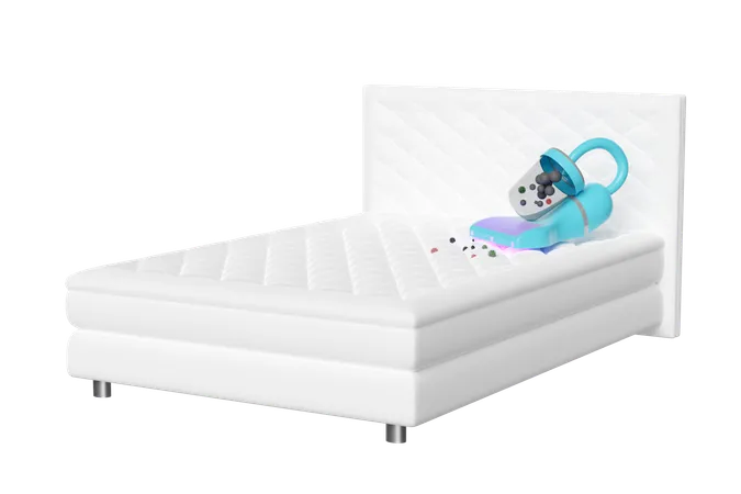 Aspirador de pó na cama  3D Icon