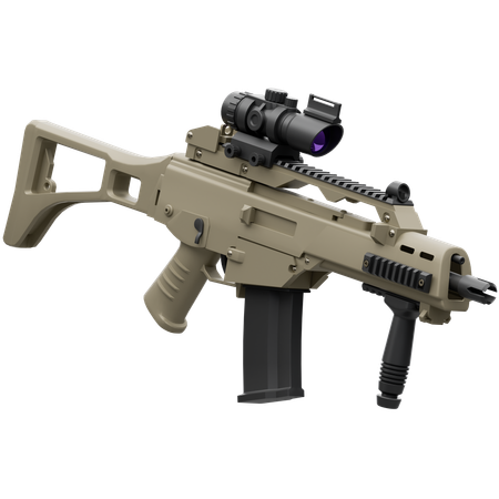Assault Rifle  3D Icon