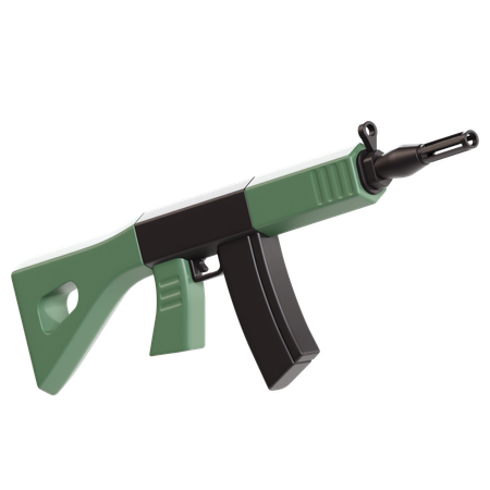 Assault Rifle  3D Icon