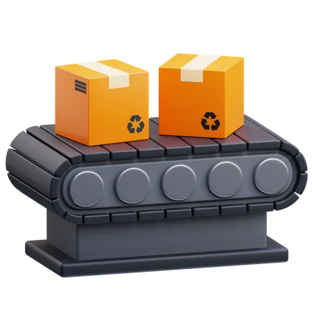 Assembly Line  3D Icon