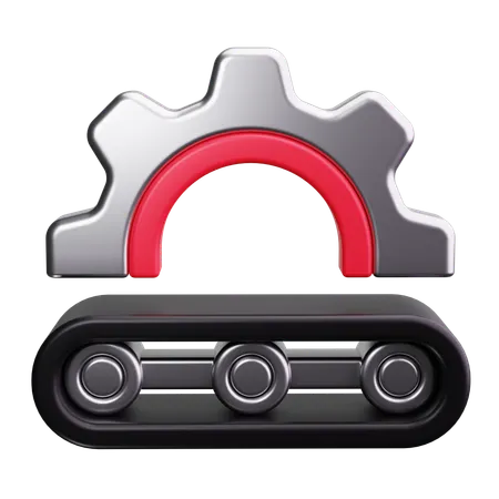 Assembly Line  3D Icon