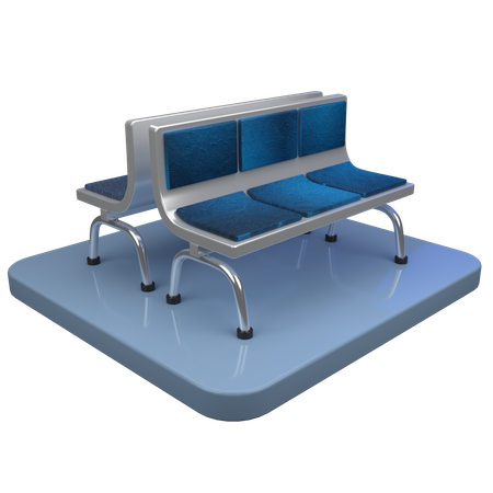Assento de espera  3D Icon