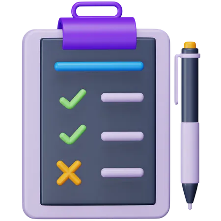 Assessment  3D Icon