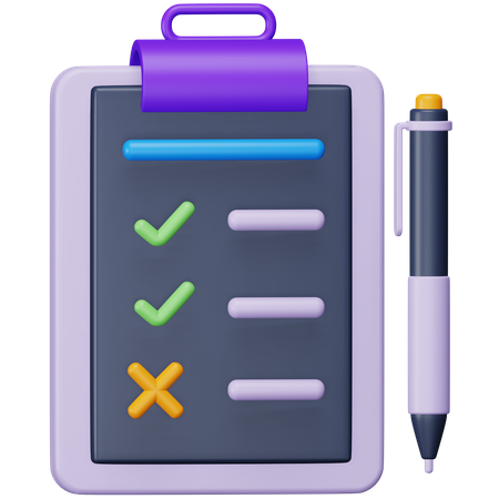 Assessment  3D Icon