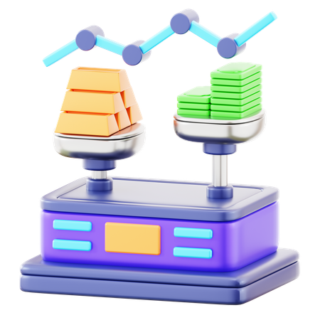 Asset Balance  3D Icon