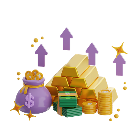 Asset Investment  3D Icon