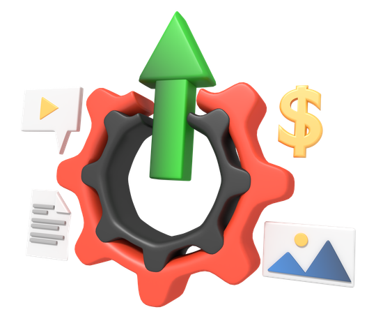 Asset management optimisation  3D Icon