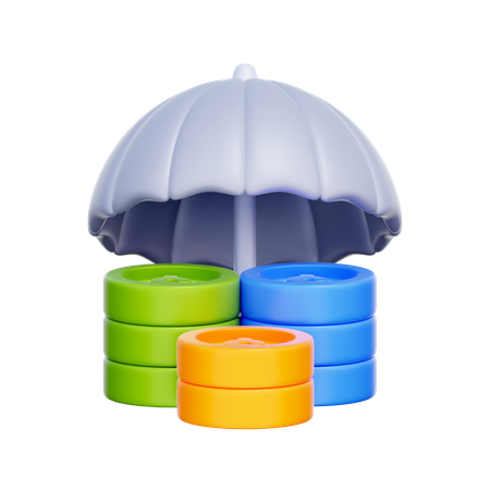 Asset Protection Umbrella  3D Icon