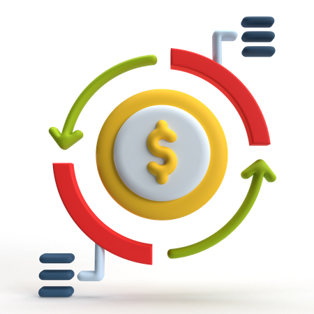 Asset Utilization  3D Icon