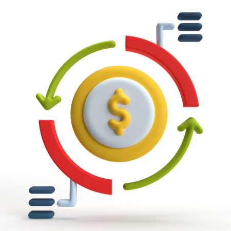 Asset Utilization  3D Icon