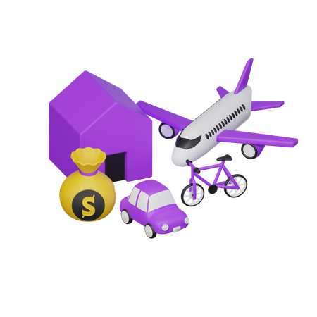 Assets  3D Icon