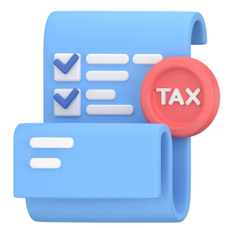 Enlisting Assets Legible For Tax 3D Icon