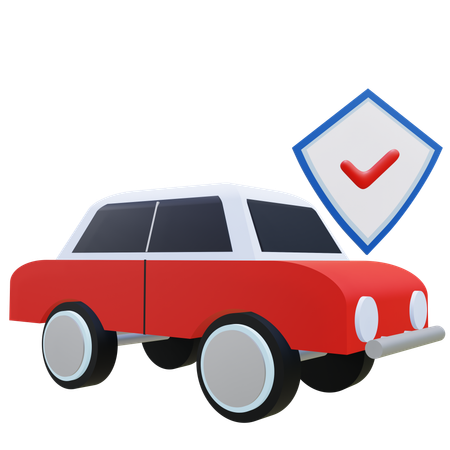 Assicurazione auto  3D Icon