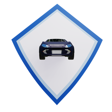 Assicurazione auto  3D Icon