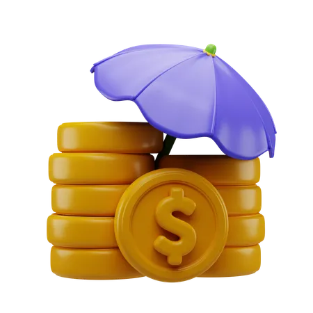 Assicurazione finanziaria  3D Icon