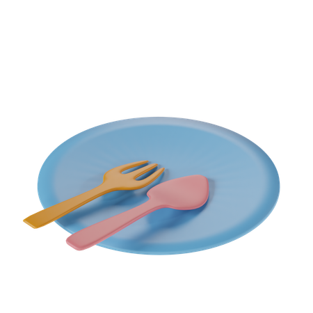 Assiette repas bébé  3D Icon