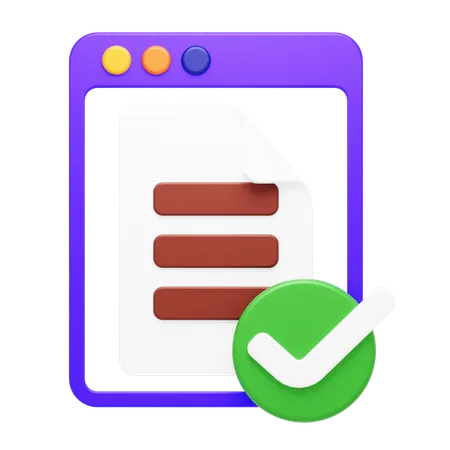 Assignment Complete  3D Icon