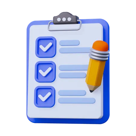 Assignments Clipboard  3D Icon