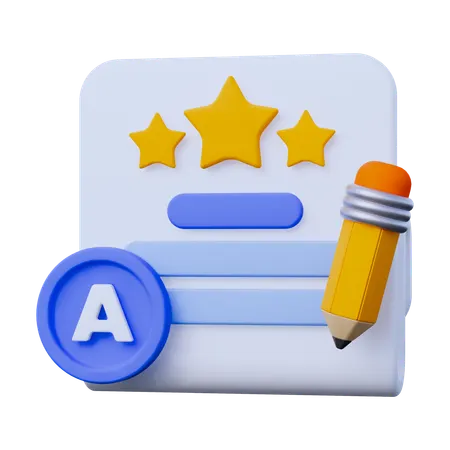 Assignments Rating  3D Icon