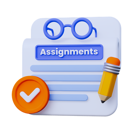 Assignments Review  3D Icon
