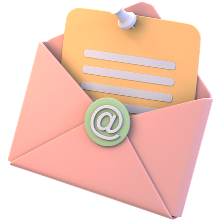 Inscreva-se Envelope  3D Icon