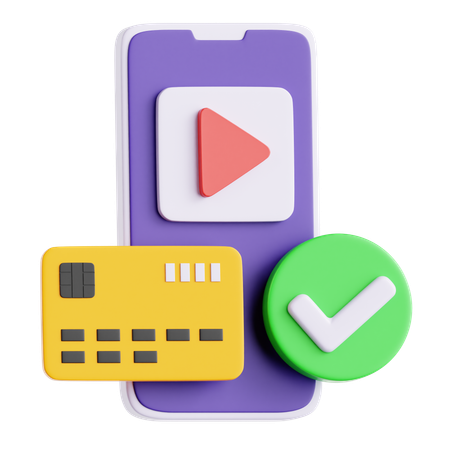 Assinatura ativa  3D Icon
