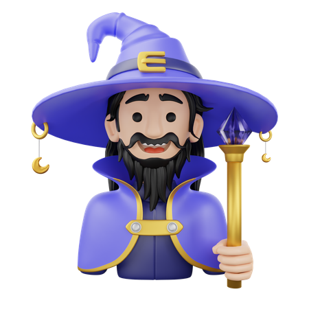 Magicien  3D Icon