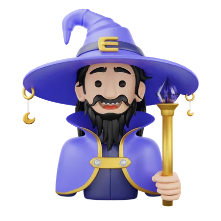 Magicien  3D Icon