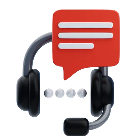 Assistant Headphone  3D Icon