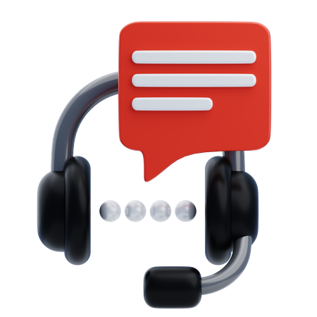 Assistant Headphone  3D Icon