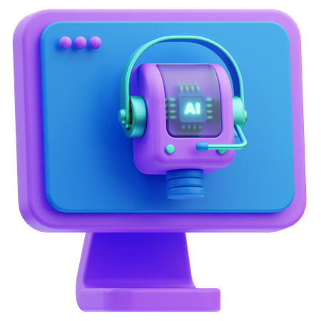 Assistant intelligent  3D Icon