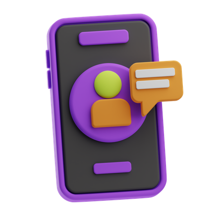 Assistant mobile  3D Icon