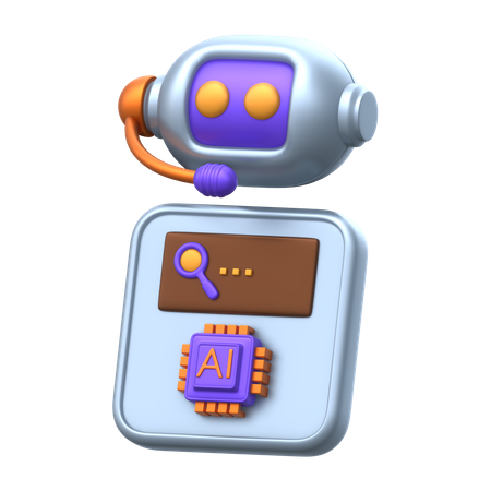 Assistant virtuel  3D Icon