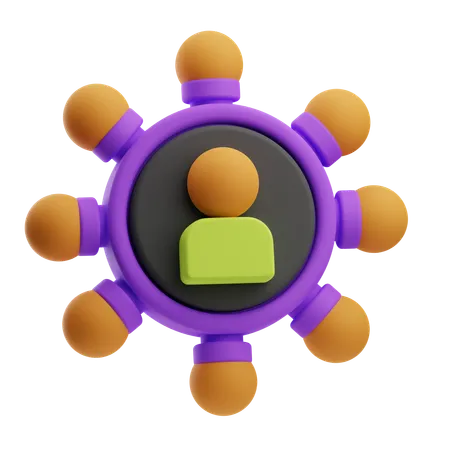 Assistant virtuel  3D Icon