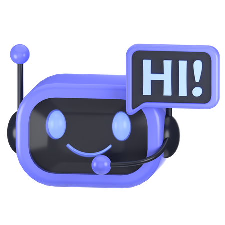 Assistant virtuel  3D Icon