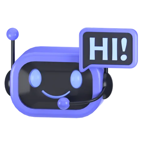 Assistant virtuel  3D Icon